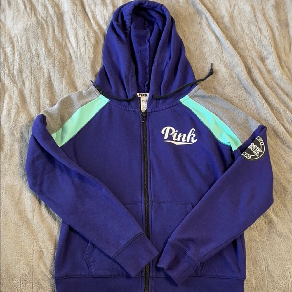 Pink zip up hoodie